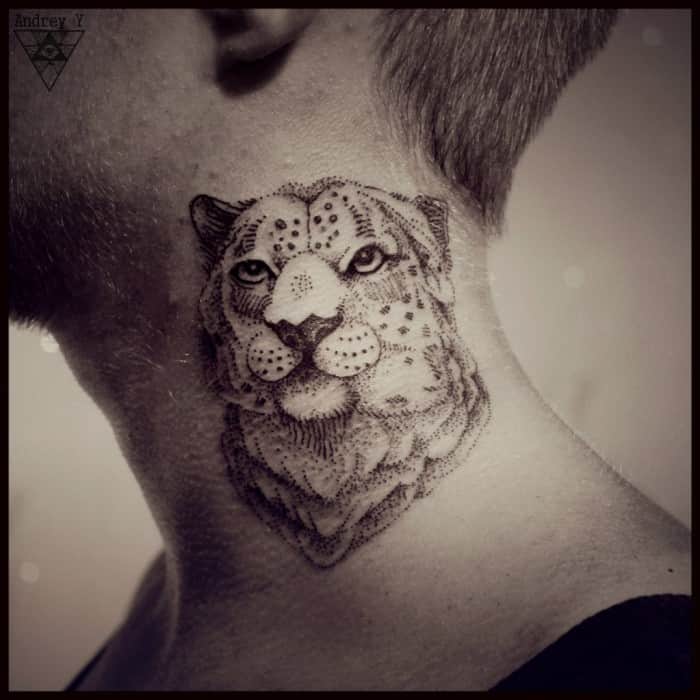 фото татуировки леопард-на-шее