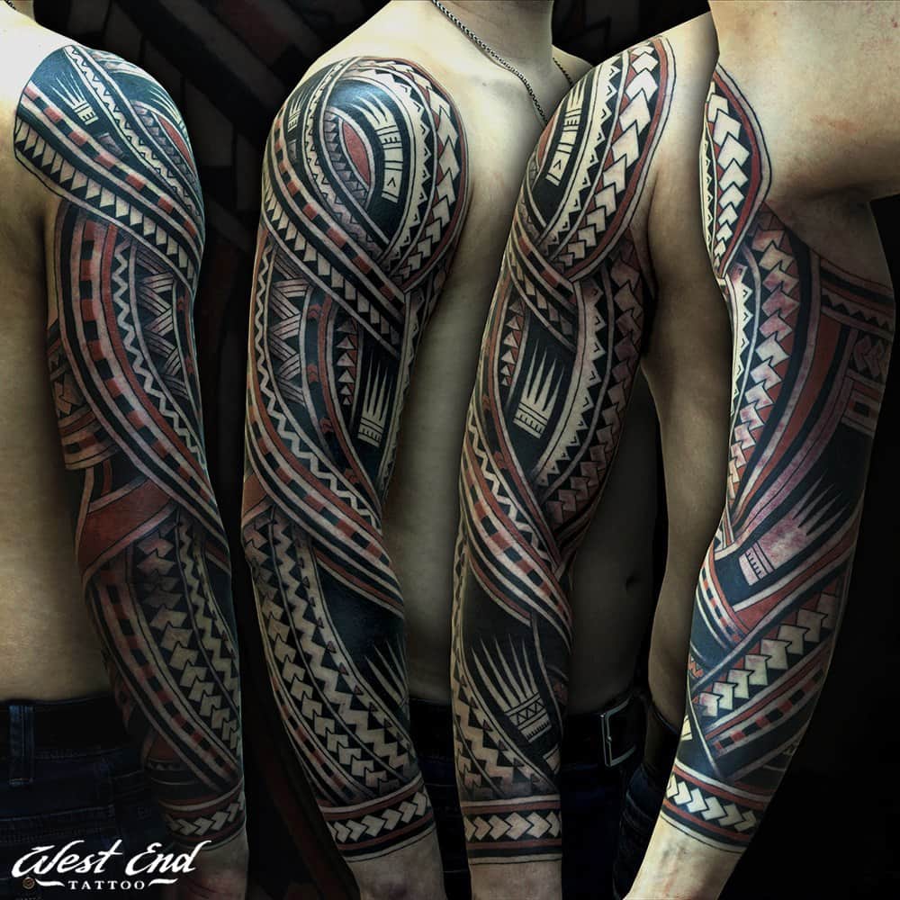 Мужские тату в стиле Полинезия