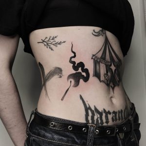 Татуировки для девушек в стиле нео традишнл