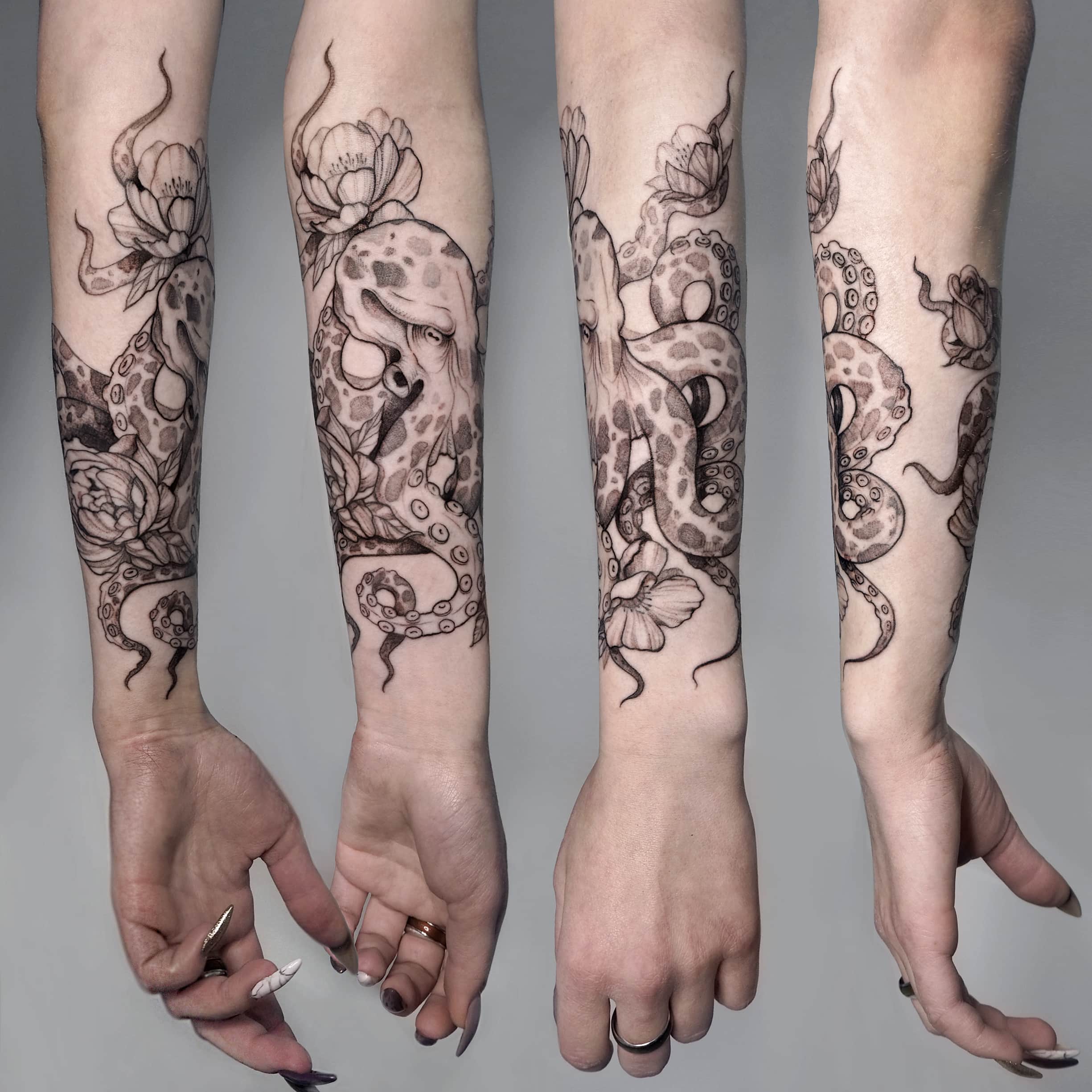 Основные значения татуировки осьминог