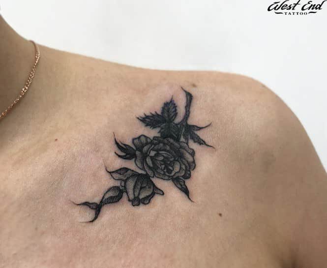 Татуировки с черной розой: сборник рисунков и объяснение их значения
