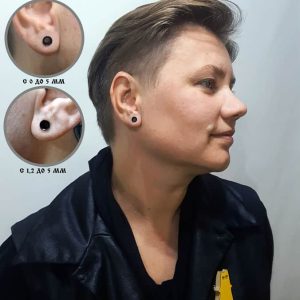 Классический прокол мочки уха для женщин