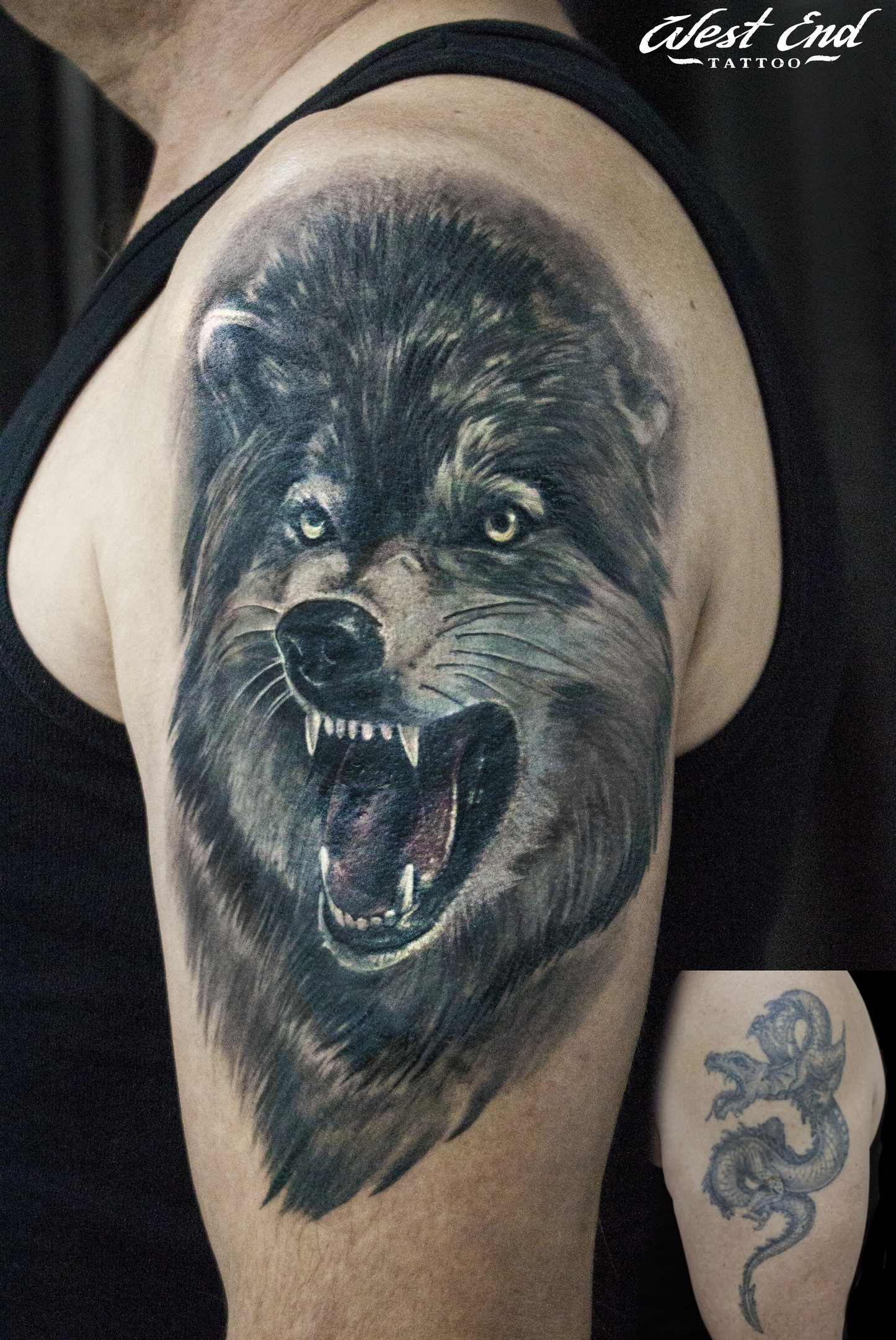 Тату волков на лопатке — фото и эскизов татуировок года