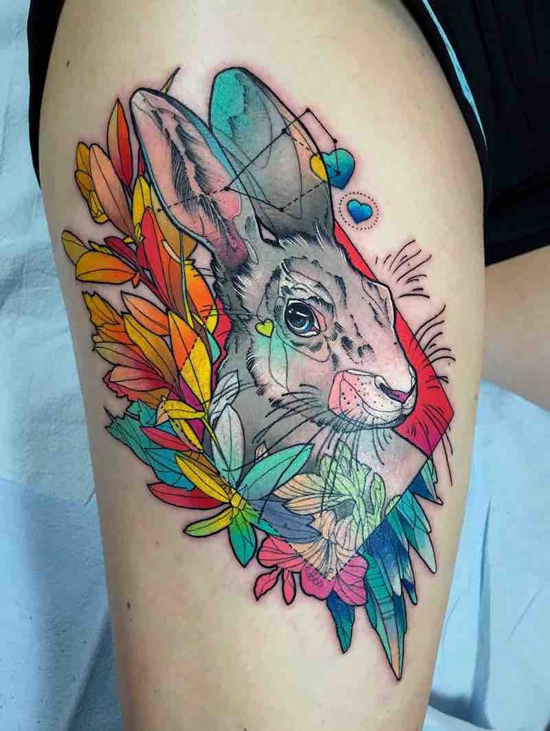 Татуировка кролик: значение и символика