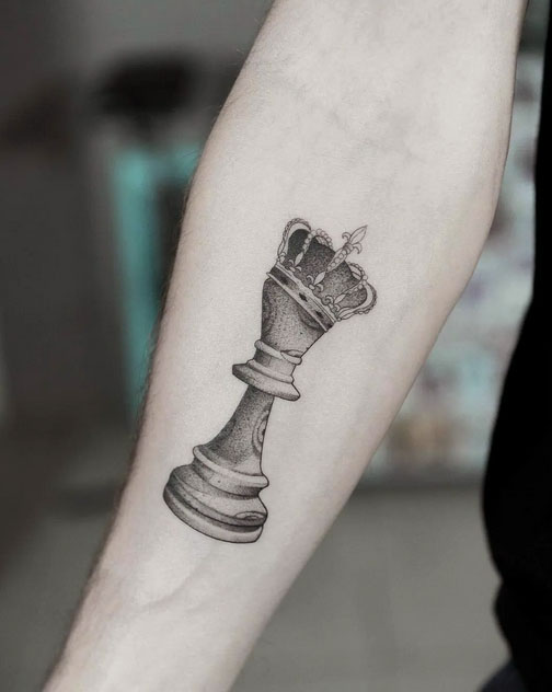 Значение татуировки шахматы (45+ фото)